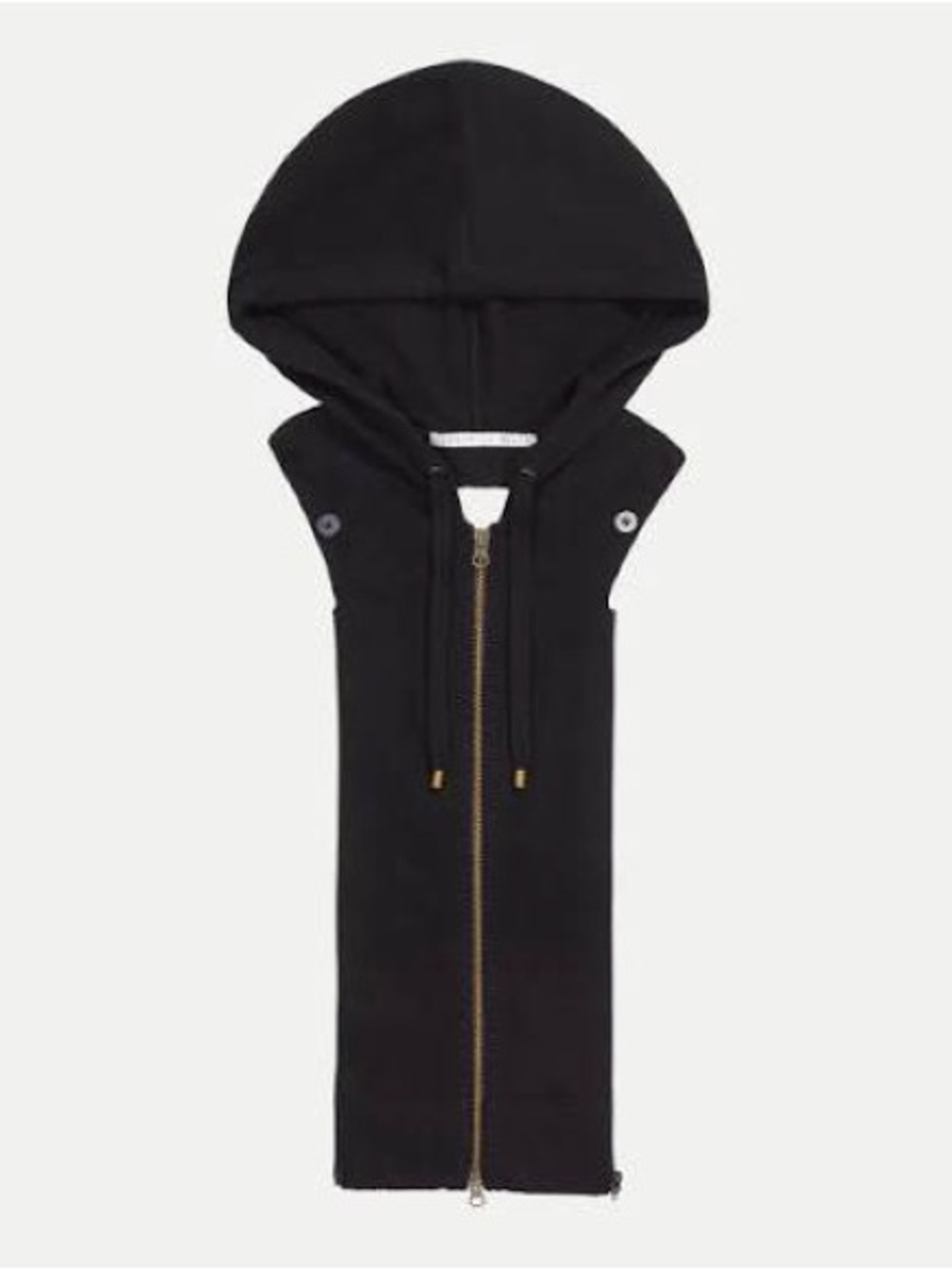 Veronica Beard Core KN black 100% cashmere hooded dickie - One Size - NWT